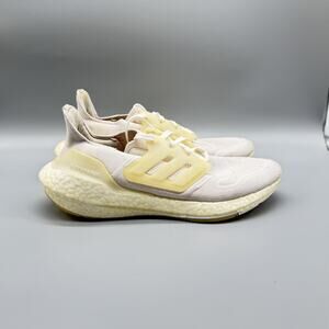 Adidas Shoes Womens 8.5 White Beige Ultraboost 22 Running Sneakers Trainers